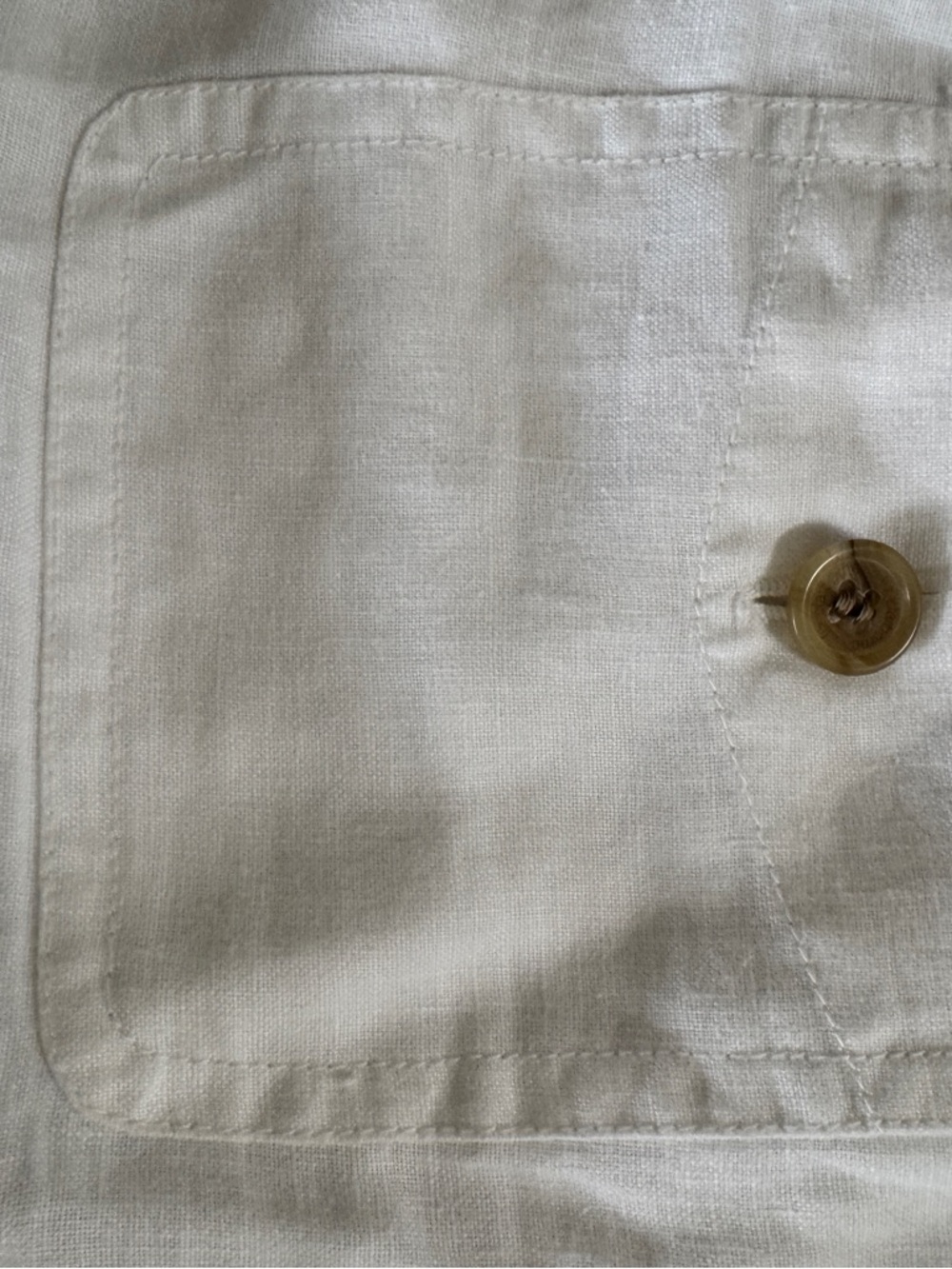 Liz Claiborne 100% Linen White Crop Pants - Size 6 or Medium - Picture 9 of 11